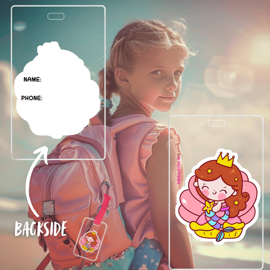 Writable personalized bag tags for kids