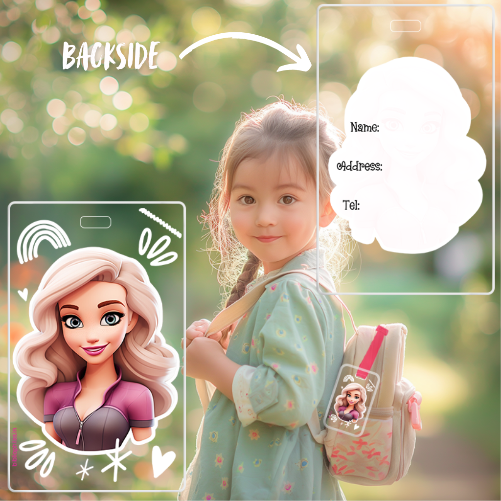 Personalized tags for school bags