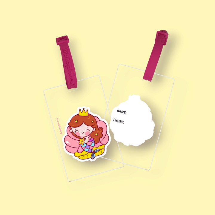 Transparent bag tags for kids