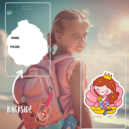 Writable personalized bag tags for kids
