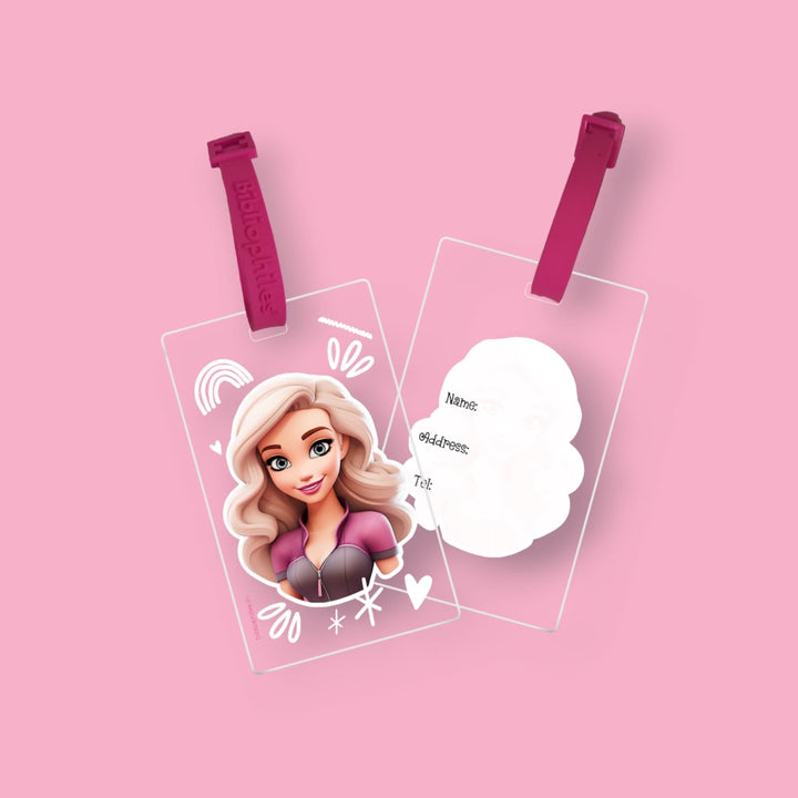 Writable personalized bag tags for kids