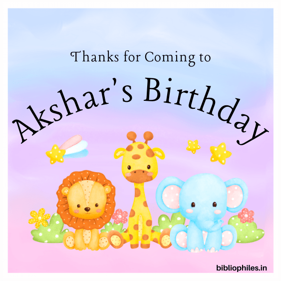 Zoo Personalised Gift Tag Stickers - Bibliophiles