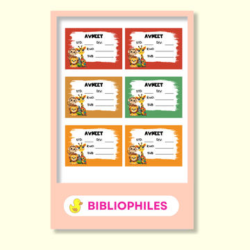 Zootii Book Labels | Personalised Zootii Labels - Bibliophiles