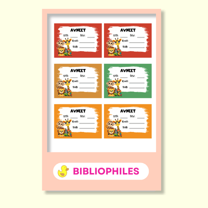 Zootii Book Labels | Personalised Zootii Labels - Bibliophiles