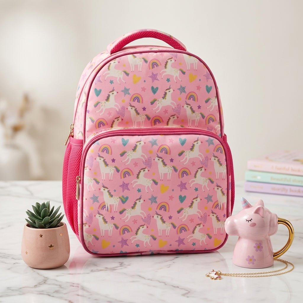 Zootii Personalised Smart Kids School Bag - Unicorn - Bibliophiles