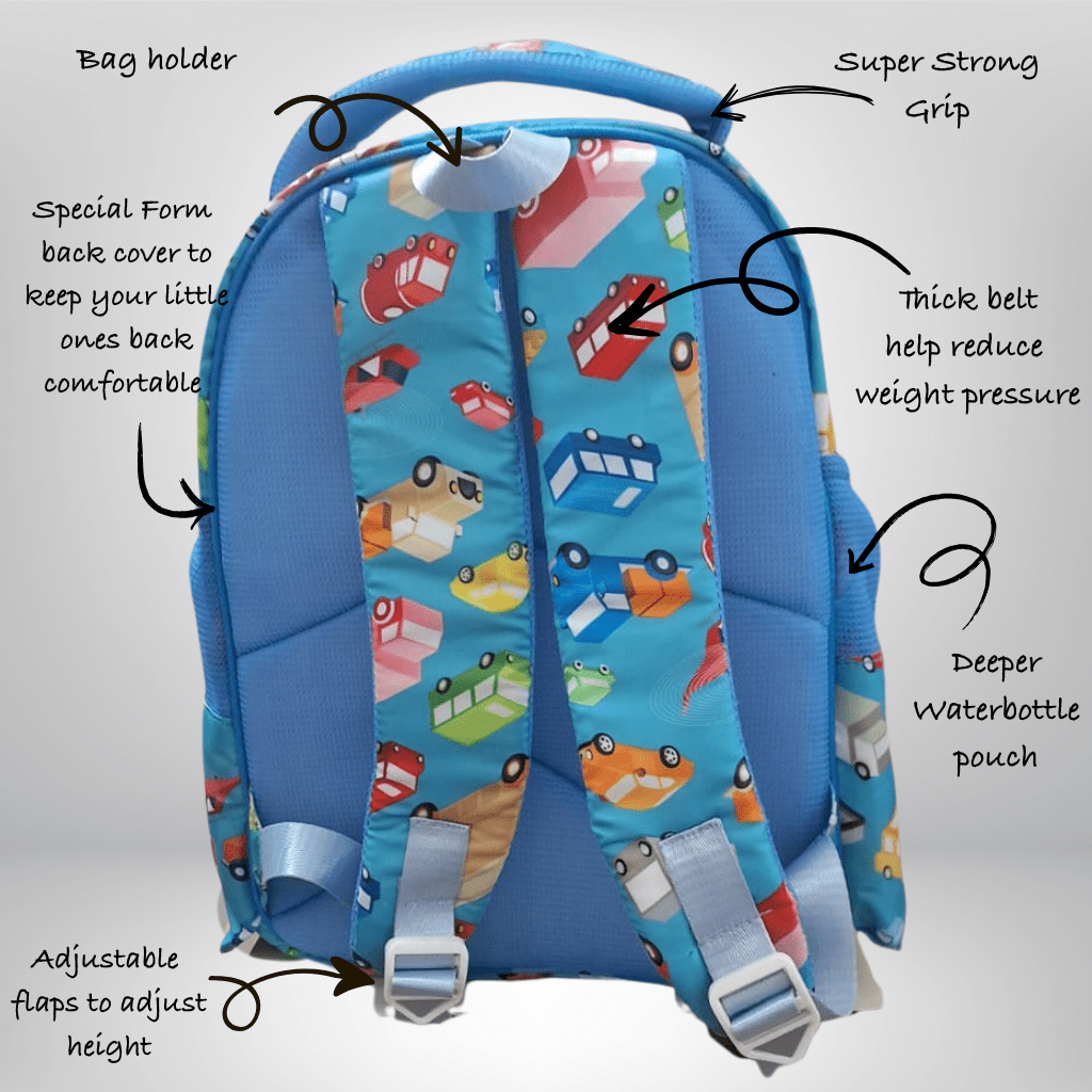 Zootii Personalised Smart Kids School Bag - Unicorn - Bibliophiles