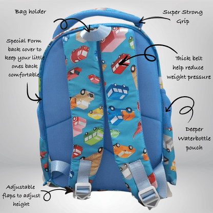 Zootii Personalised Smart Kids School Bag - Unicorn - Bibliophiles