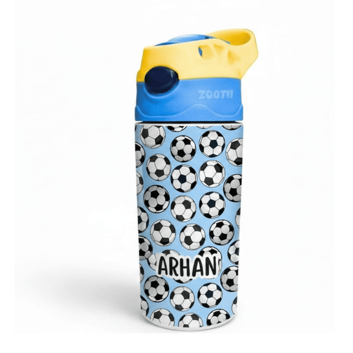 Zootii Personalised Water Bottle (Football) - Bibliophiles