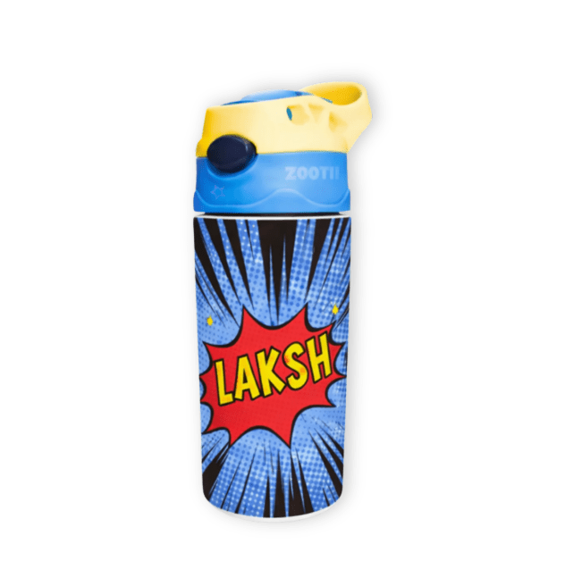 Zootii Personalised Water Bottle Superhero - Bibliophiles