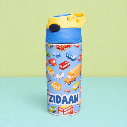 Zootii Personalised Water Bottle (Vehicles) - Bibliophiles