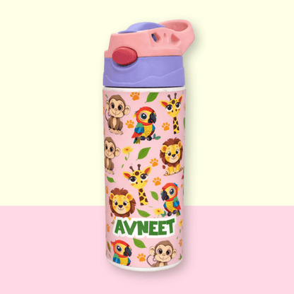 Zootii Personalised Water Bottle (Zootii - Peach) - Bibliophiles