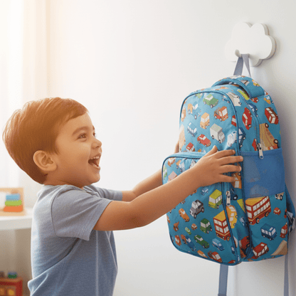 Zootii Smart Kids School Bag - Vehicles - Bibliophiles