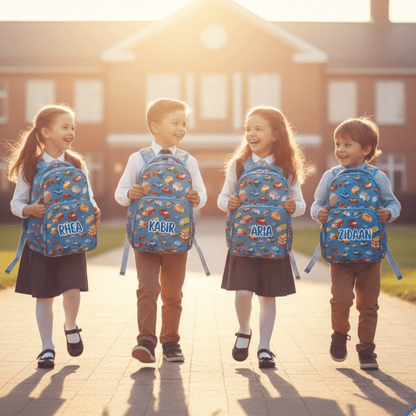 Zootii Smart Kids School Bag - Vehicles - Bibliophiles