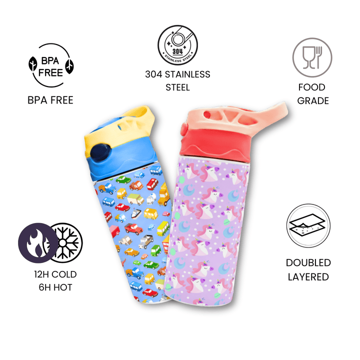 Zootii Water Bottle (Vehicles) [Non Personalised] - Zootii Water Bottles