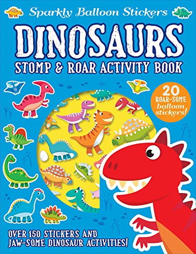 Sparkly Balloon Sticker Activ Dinosaurs