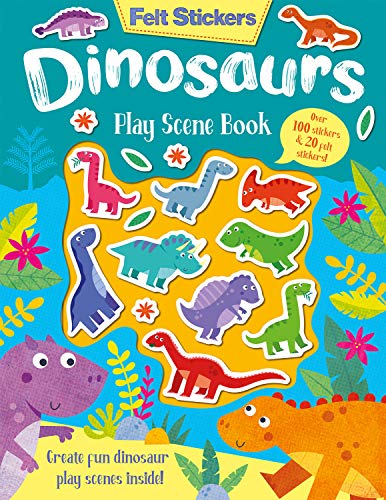 Felt Stickers Dinosaur Play Scene Book: 1