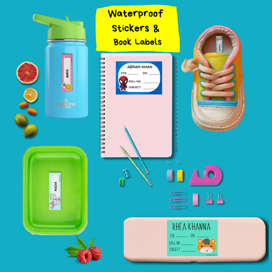 Superheroes Combo Waterproof Personalized Stickers