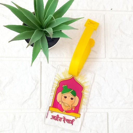 Luggage Tag - Ganesha (Transparent Tag) - Bibliophiles